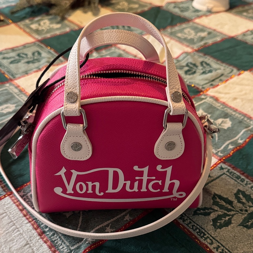 Hot Pink Mini Bowling Bag - Von Dutch Woman - Picture 5 of 9